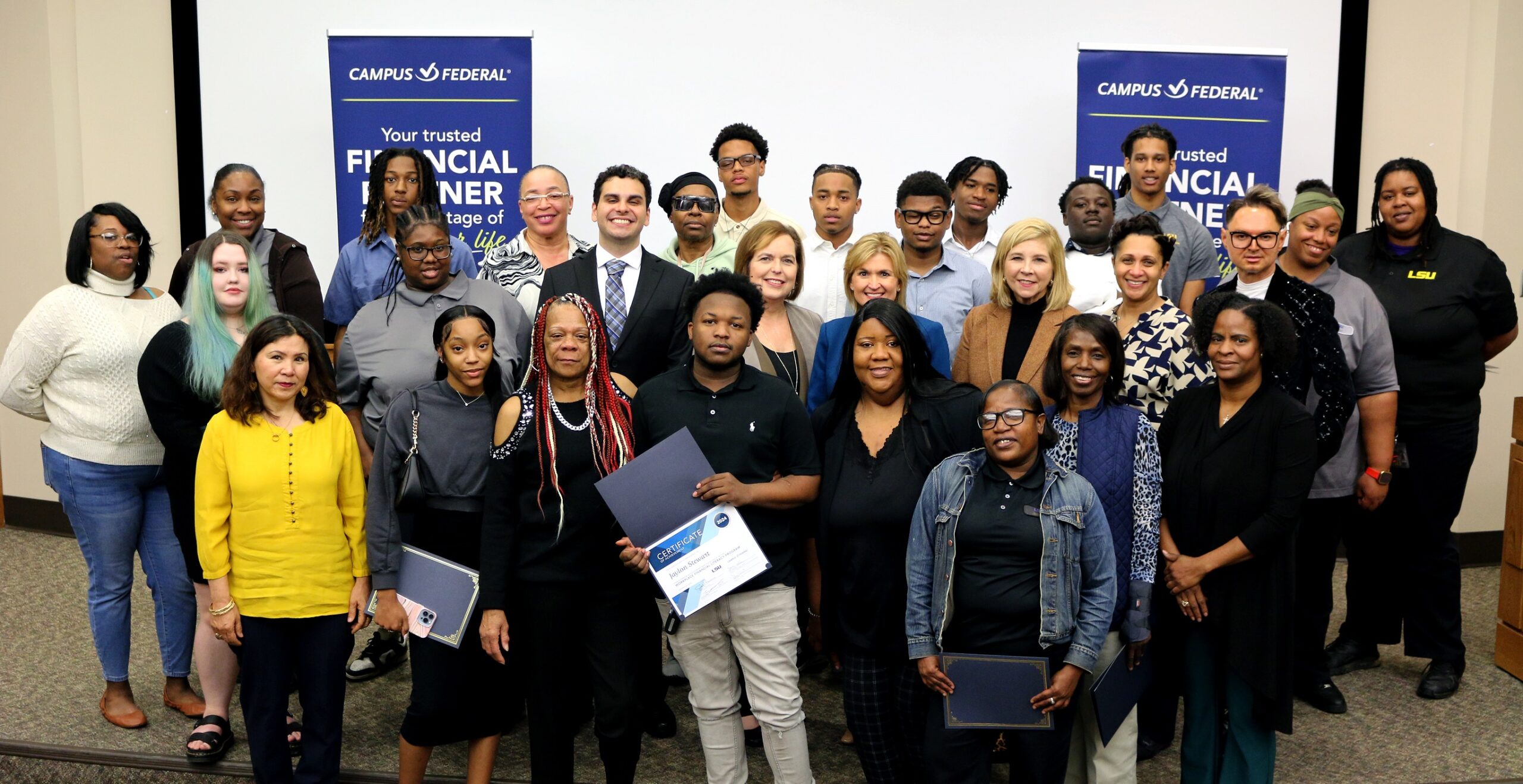 Campus Federal Held LSU Workplace Financial Education Graduation