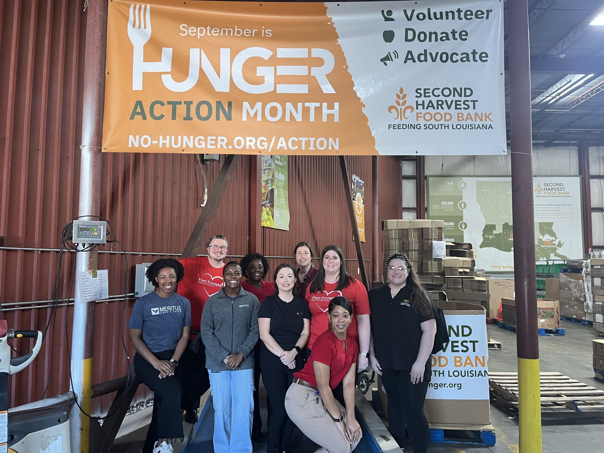 Lafayette Chapter YPN Gives Back at Second Harvest Food Bank