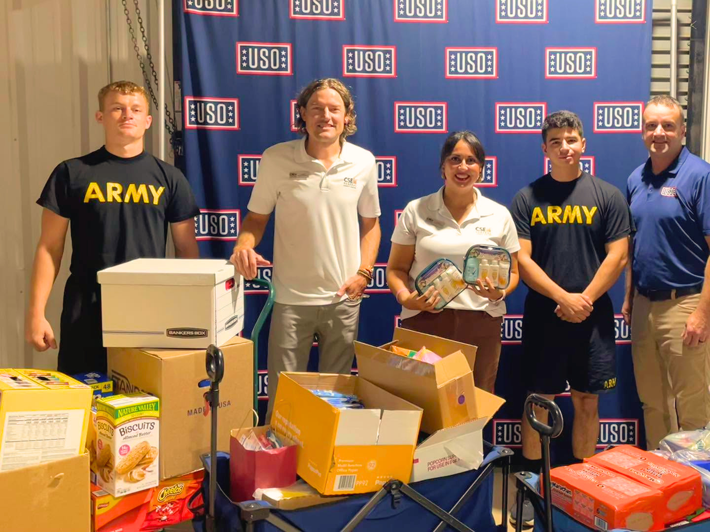 CSE Federal Credit Union Donates Essential Supplies to USO Fort Polk